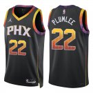 Phoenix Suns #22 Mason Plumlee Black Statement Stitched Jersey