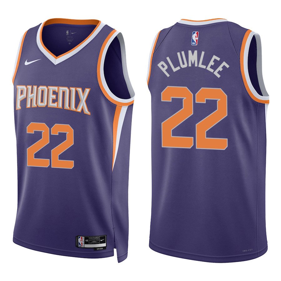 Phoenix Suns #22 Mason Plumlee Purple Stitched Jersey