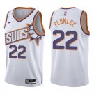 Phoenix Suns #22 Mason Plumlee White New Stitched Jersey
