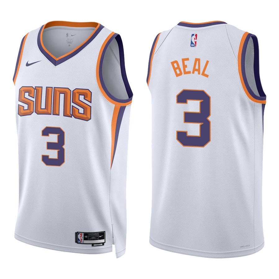 Phoenix Suns #3 Bradley Beal White Stitched Jersey