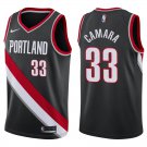 Portland Trail Blazers #33 Toumani Camara Black Stitched Jersey