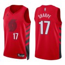 Portland Trail Blazers #17 Shaedon Sharpe Red Statement Stitched Jersey