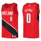 Portland Trail Blazers #0 Damian Lillard Red Stitched Jersey