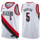 Portland Trail Blazers #5 Dalano Banton White Stitched Jersey