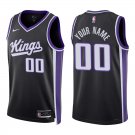 Sacramento Kings #00 Custom Name And Number Black Stitched Jersey