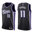 Sacramento Kings #11 Domantas Sabonis Black Stitched Jersey