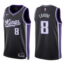 Sacramento Kings #8 Zach LaVine Black Stitched Jersey