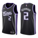 Sacramento Kings #2 Mitch Richmond Black Stitched Jersey