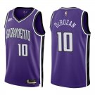 Sacramento Kings #10 DeMar DeRozan Purple Throwback Stitched Jersey