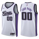Sacramento Kings #00 Custom Name And Number White Stitched Jersey