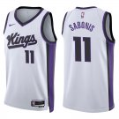 Sacramento Kings #11 Domantas Sabonis White Stitched Jersey