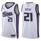 Sacramento Kings #21 Vlade Divac White Stitched Jersey