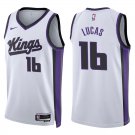 Sacramento Kings #16 Jerry Lucas White Stitched Jersey