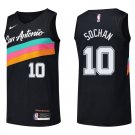 San Antonio Spurs #10 Jeremy Sochan Black Rainbow Stitched Jersey