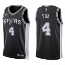 San Antonio Spurs #4 De'Aaron Fox Black Stitched Jersey