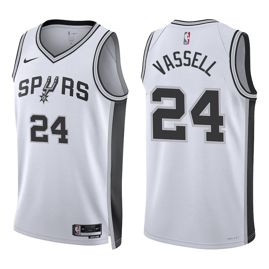 San Antonio Spurs #24 Devin Vassell White Stitched Jersey