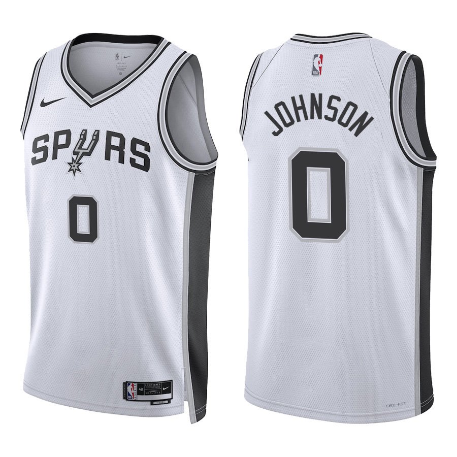 San Antonio Spurs #0 Keldon Johnson White Stitched Jersey