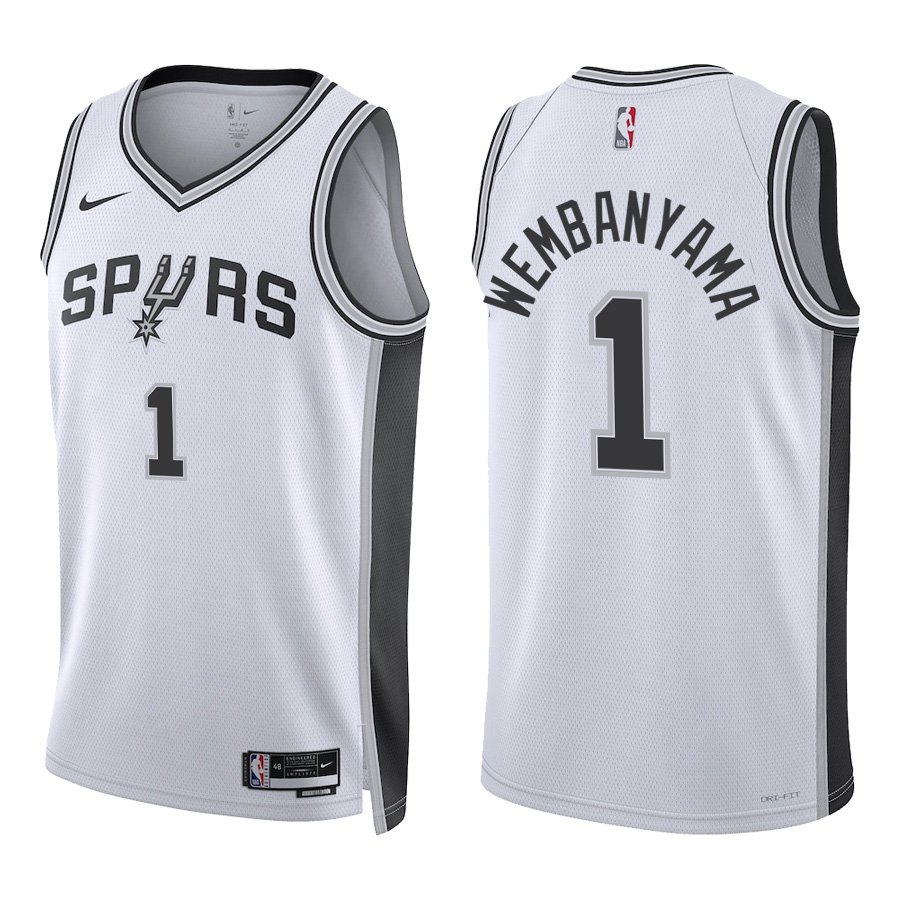 San Antonio Spurs #1 Victor Wembanyama White Stitched Jersey
