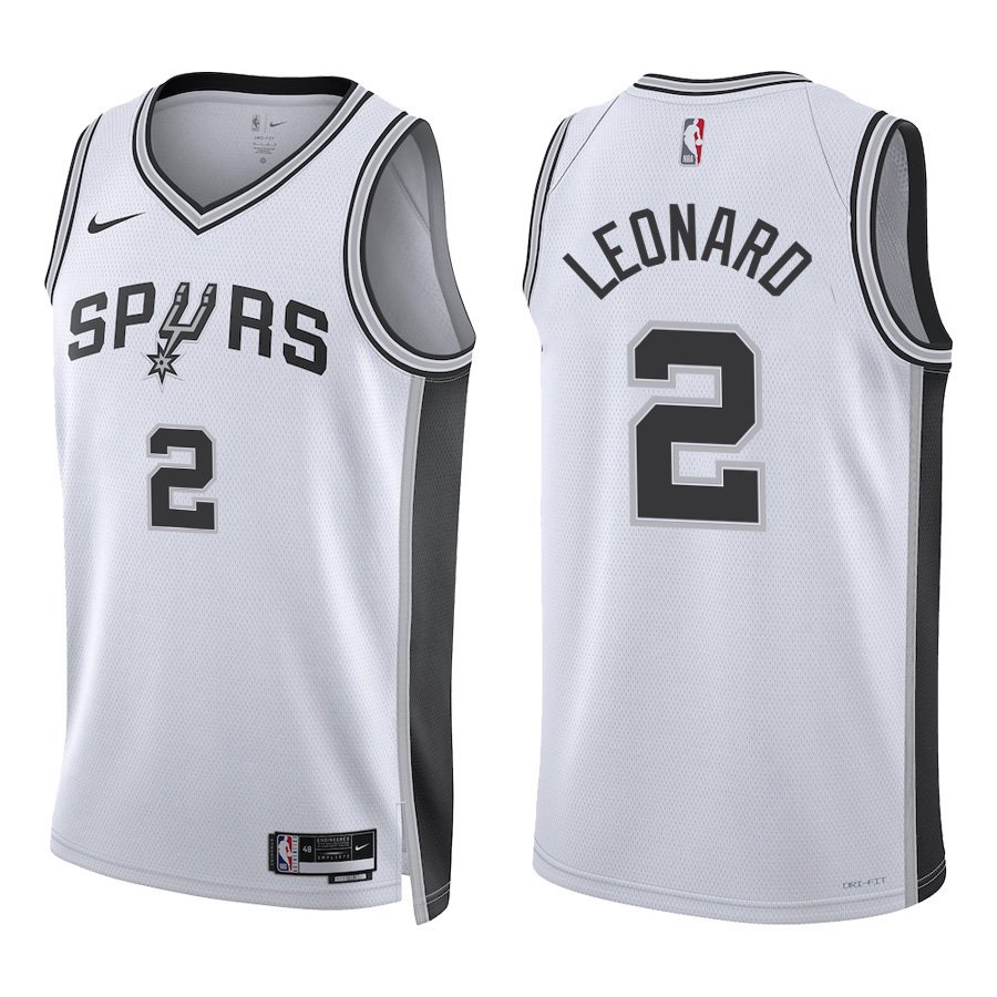 San Antonio Spurs #2 Kawhi Leonard White Stitched Jersey
