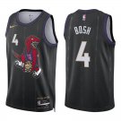 Toronto Raptors #4 Chris Bosh Black City Stitched Jersey