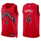 Toronto Raptors #4 Scottie Barnes Red Stitched Jersey