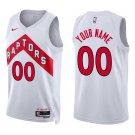Toronto Raptors #00 Custom Name And Number White Stitched Jersey