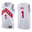 Toronto Raptors #1 Gradey Dick White Stitched Jersey