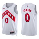 Toronto Raptors #0 AJ Lawson White Stitched Jersey