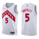Toronto Raptors #5 Immanuel Quickley White Stitched Jersey