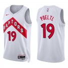 Toronto Raptors #19 Jakob Poeltl White Stitched Jersey