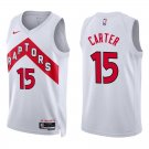 Toronto Raptors #15 Vince Carter White Stitched Jersey