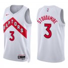 Toronto Raptors #3 Damon Stoudamire White Stitched Jersey