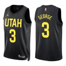 Utah Jazz #3 Keyonte George Black Stitched Jersey