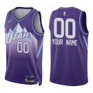 Utah Jazz #00 Custom Name And Number Purple City Stitched Jersey