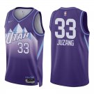 Utah Jazz #33 Johnny Juzang Purple City Stitched Jersey