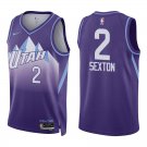 Utah Jazz #2 Collin Sexton Purple City Stitched Jersey