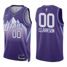 Utah Jazz #00 Jordan Clarkson Purple City Stitched Jersey