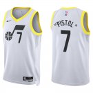 Utah Jazz #7 Pete Maravich White Stitched Jersey