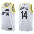 Utah Jazz #14 Jeff Hornacek White Stitched Jersey