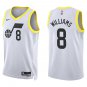 Utah Jazz #8 Deron Williams White Stitched Jersey