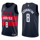 Washington Wizards #8 Carlton Carrington Navy Stitched Jersey
