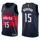Washington Wizards #15 Malcolm Brogdon Navy Stitched Jersey