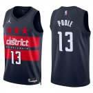 Washington Wizards #13 Jordan Poole Navy Stitched Jersey