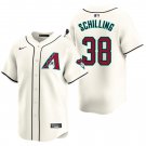 Arizona Diamondbacks #38 Curt Schilling Cream Men's & Youth Stitched Jersey