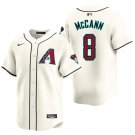 Arizona Diamondbacks #8 James McCann Cream Men's & Youth Stitched Jersey
