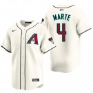Arizona Diamondbacks #4 Ketel Marte Cream Men's & Youth Stitched Jersey