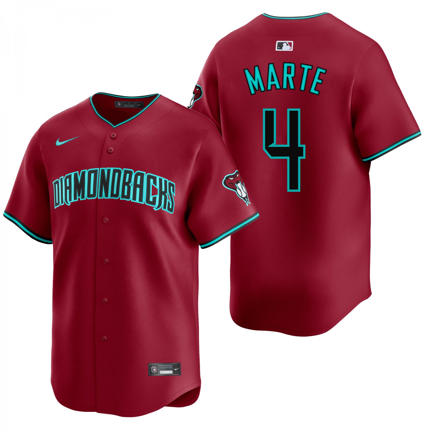Arizona Diamondbacks #4 Ketel Marte Red Men's & Youth Stitched Jersey