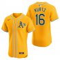 Athletics #16 Nick Kurtz Gold Men's & Youth Stitched Jersey