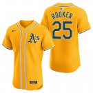 Athletics #25 Brent Rooker Gold Men's & Youth Stitched Jersey