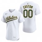 Athletics #00 Custom Name And Number White Men's & Youth Stitched Jersey